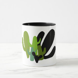 Desert Saguaro Cactus Retro Mok