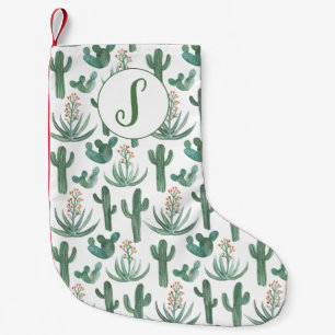 Desert Saguaro Cactus Succulents Pattern CUSTOM Kleine Kerstsok