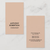 Desert Sand Beige Kleur Aantrekkelijk Visitekaartj Visitekaartje (Voorkant / Achterkant)