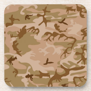 Desert Sand Camoflauge Beverage Coaster Onderzetter