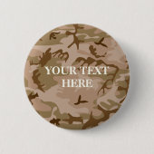 Desert Sand Camouflage Button (Voorkant)