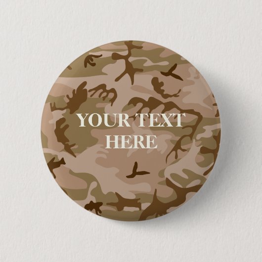 Desert Sand Camouflage Button (Voorkant)