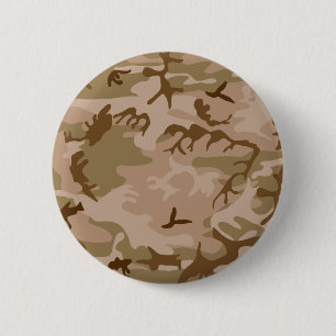 Desert Sand Camouflage Button