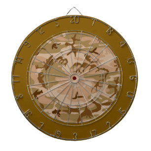 Desert Sand Camouflage Dart Board Dartbord
