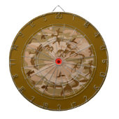 Desert Sand Camouflage Dart Board Dartbord (Voorkant)