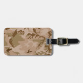 Desert Sand Camouflage Gepersonaliseerd Bagagelabe Bagagelabel (Voorkant horizontaal)