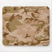 Desert Sand Camouflage Mousepad Muismat (Voorkant)