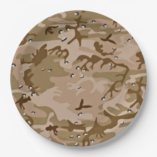 Desert Sand Camouflage Papier Bord (Voorkant)
