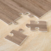 Desert Sand Dunes Beautiful Blue Sky On Wood Grain Legpuzzel (Zijkant)