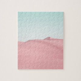 Desert Sand Dunes Sky Foto Pink Modern Legpuzzel