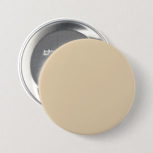 Desert Sand E6D1B0 Kleur - Optie om naam toe te vo Ronde Button 7,6 Cm