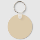 Desert Sand E6D1B0 Kleur - Optie om naam toe te vo Sleutelhanger (Achterkant)