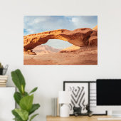 Desert Sand Stone Wadi Rum Jordan Poster (Thuiskantoor)