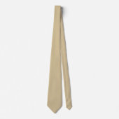 Desert Sand Tan Classic Mid Century Kleurontwerp Stropdas (Voorkant)