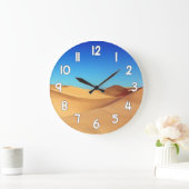 Desert Sand Wall Clock – Blue Sky Nature Landscape Grote Klok (Huis)