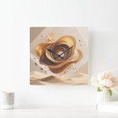 Desert Sands Wall Clock Vierkante Klok (Huis)