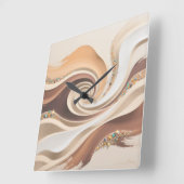 Desert Sands Wall Clock Vierkante Klok (Hoek)