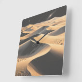 Desert Sands Wall Clock Vierkante Klok (Hoek)