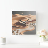 Desert Sands Wall Clock Vierkante Klok (Huis)