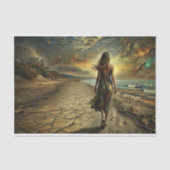 Desert Sands & Zee Mystieke Reis Decoupage Tissuepapier (Voorkant)