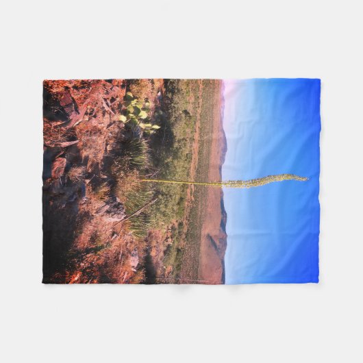 Desert Scene Fleece Deken (Voorkant (Horizontaal))