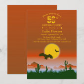 Desert Scene Invitation Kaart (Voorkant / Achterkant)