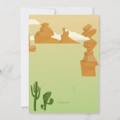 Desert Scene Invitation Kaart (Achterkant)