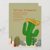 Desert Scene Invitation Kaart (Voorkant / Achterkant)