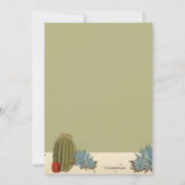 Desert Scene Invitation Kaart (Achterkant)