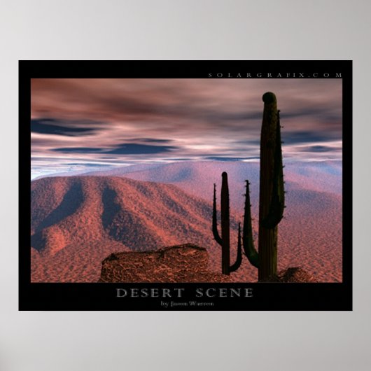 Desert Scene Poster (Voorkant)