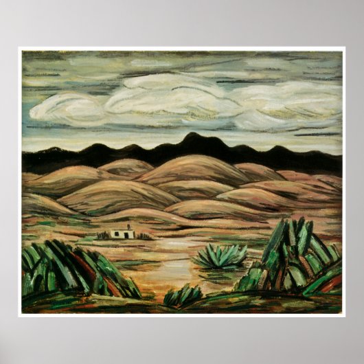 Desert Scene van Marsden Hartley 1911 Poster (Voorkant)