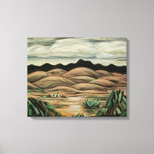 Desert Scene van Marsden Hartley, Kunst Canvas Afdruk (Voorkant)