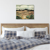 Desert Scene van Marsden Hartley, Kunst Canvas Afdruk (Insitu (Slaapkamer))