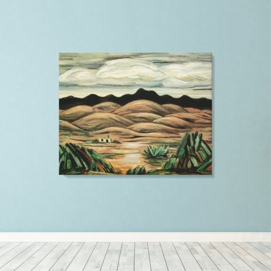 Desert Scene van Marsden Hartley,  Kunst Canvas Afdruk (Insitu (Houten vloer))