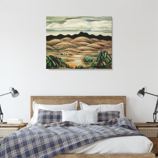 Desert Scene van Marsden Hartley,  Kunst Canvas Afdruk (Insitu (Slaapkamer))