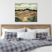 Desert Scene van Marsden Hartley, Kunst Canvas Afdruk (Insitu (Slaapkamer))