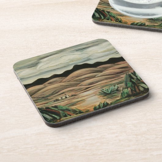 Desert Scene van Marsden Hartley,  Kunst Onderzetter (Linkerzijde)