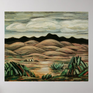 Desert Scene van Marsden Hartley, Kunst Poster