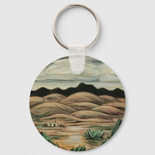 Desert Scene van Marsden Hartley, Kunst Sleutelhanger (Voorkant)