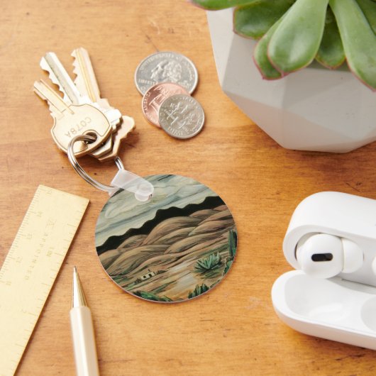 Desert Scene van Marsden Hartley, Kunst Sleutelhanger (Bureau)