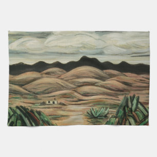 Desert Scene van Marsden Hartley,  Kunst Theedoek