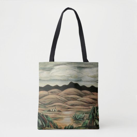 Desert Scene van Marsden Hartley,  Kunst Tote Bag (Voorkant)