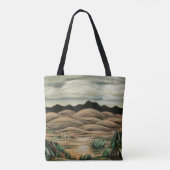 Desert Scene van Marsden Hartley,  Kunst Tote Bag (Achterkant)