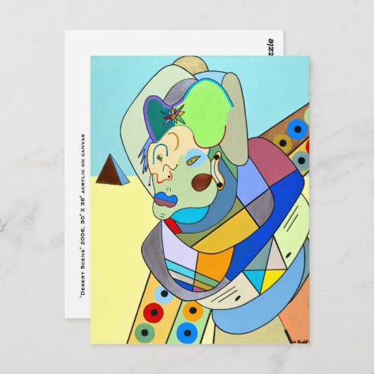 "Desert Scene" van Ruchell Alexander Briefkaart (Voorkant / Achterkant)