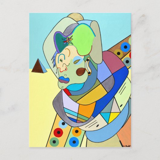 "Desert Scene" van Ruchell Alexander Briefkaart (Voorkant)