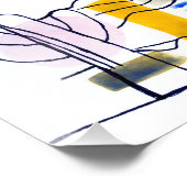 Desert Scene Waterverf + Ink Foto Afdruk (Hoek)