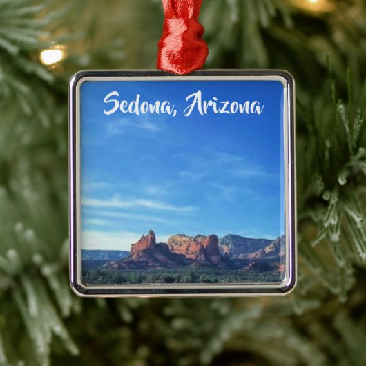 Desert Sedona Arizona Custom Metalen Ornament (Boom)