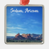 Desert Sedona Arizona Custom Metalen Ornament (Voorkant)