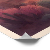 Desert Sequoia Cactus Kleurrijke Zonsopgang Kunst Poster (Hoek)