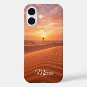 Desert Serenity - Golden Dunes bij Sunset Fine Art iPhone 16 Hoesje